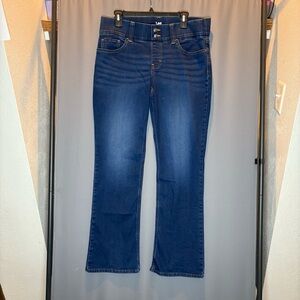 Lee Dark Blue Women's Boot Cut Pull up Jeans
